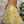 VCAY Women's Floral Print Draped Front Split Hem Strapless Top (Yellow)
