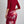 Clasi Women's Solid Color Coat & Flower Print Dress 2pcs/Set (Burgundy)