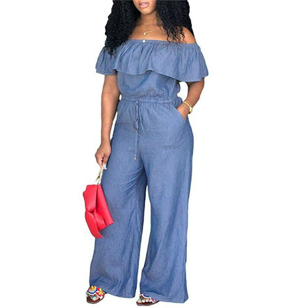Baggy Denim Jeans With a Bib Full Length Pinafore Dungaree Overall Solid Loose Causal Jumpsuit Pants Summer Hot