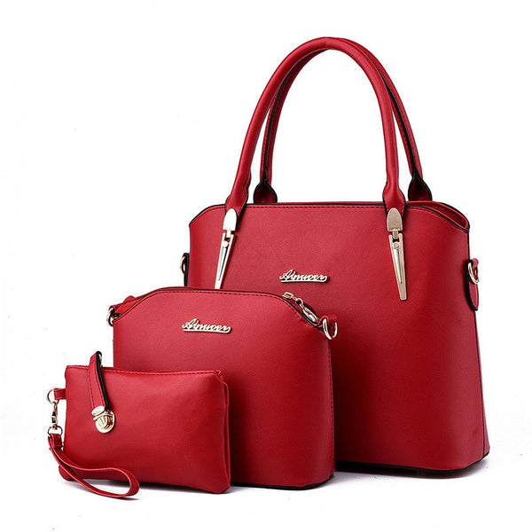 Shoulder Handbag Vintage Messenger Bag Fashion Luxury Top-Handle Composite Bag Purse Wallet Leather
