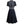 Load image into Gallery viewer, Elegant Brief O Neck Buttons Designed Lines Casual Fashion Patchwork Party Swing A Line Dress
