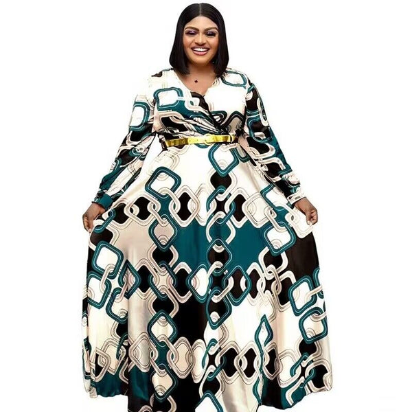 Elegant Polyester New Fashion Abayas Dashiki Robe Kaftan Long Maxi Dress