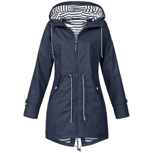 Women Jacket Coat Windproof Waterproof Transition Hooded Outdoor Hiking Clothes Outerwear Women's Lightweight Raincoat