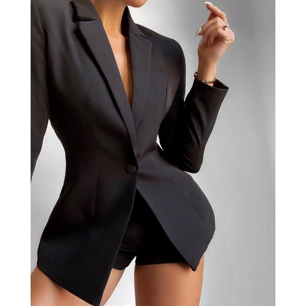 Spring Summer Elegant Women Suits with Shorts Loose Shorts and Blazer 2 Piece Set Shorts Suit Blazer Set for Women