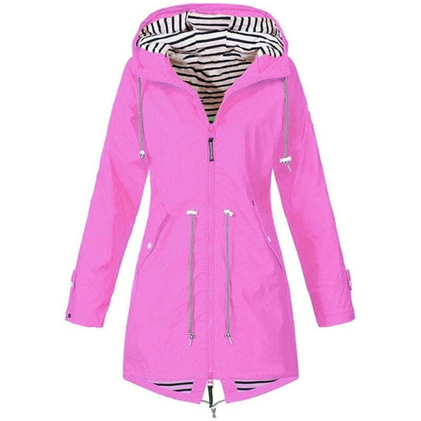 Women Jacket Coat Windproof Waterproof Transition Hooded Outdoor Hiking Clothes Outerwear Women's Lightweight Raincoat