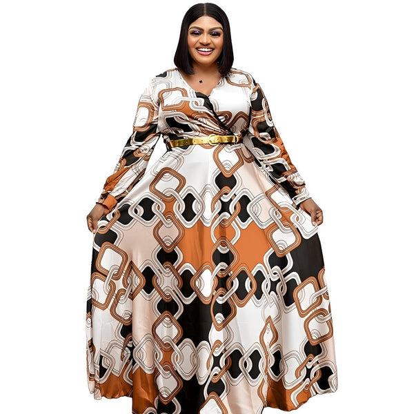 Elegant Polyester New Fashion Abayas Dashiki Robe Kaftan Long Maxi Dress