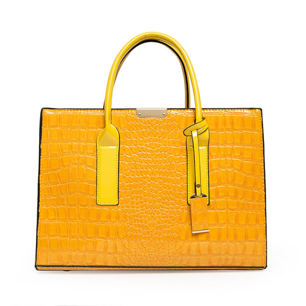 Fashion Patent Leather 3 Sets Messenger Bags Crocodile Female Crossbody Shoulder Handbags for Ladies High Quality Sack