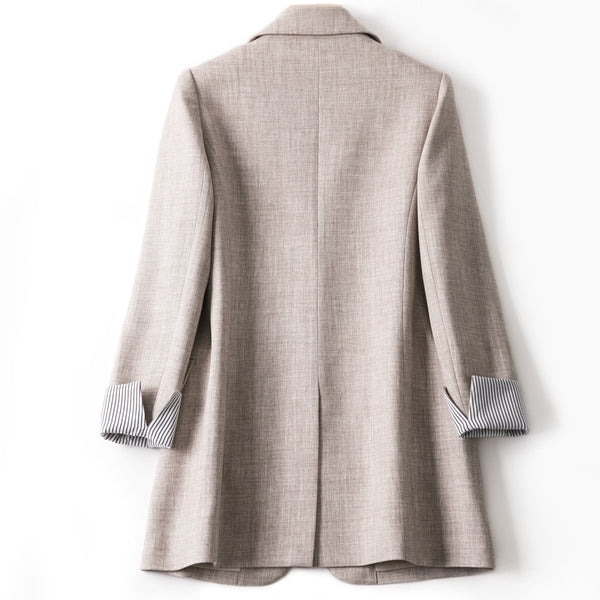 Ladies Long Sleeve Spring Casual Blazer New Fashion Business Suit Women Work Office Blazer Women Coats  Woman Jacket