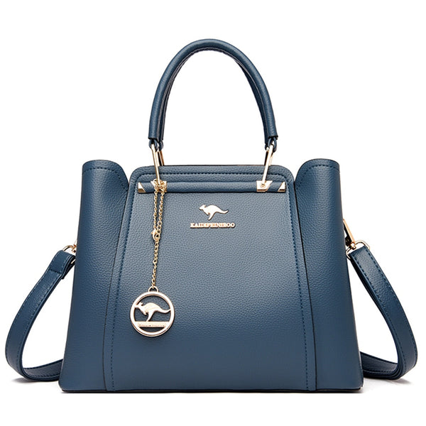 Top-Handle Bag High Quality Leather Purse Luxury Designer Genuine Vintage Shoulder Messenger Sack